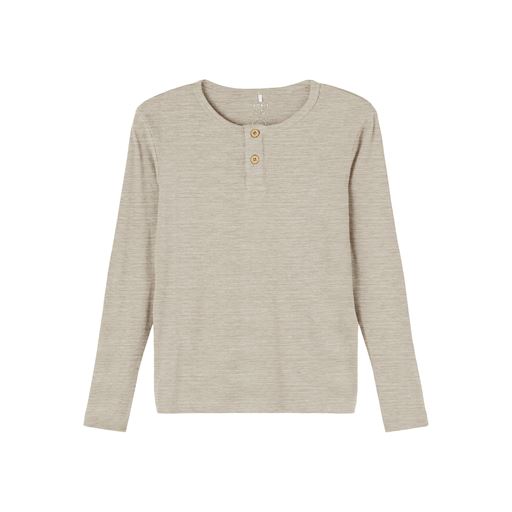Name It Kab Langærmet T-shirt, Peyote Melange, 110 cm