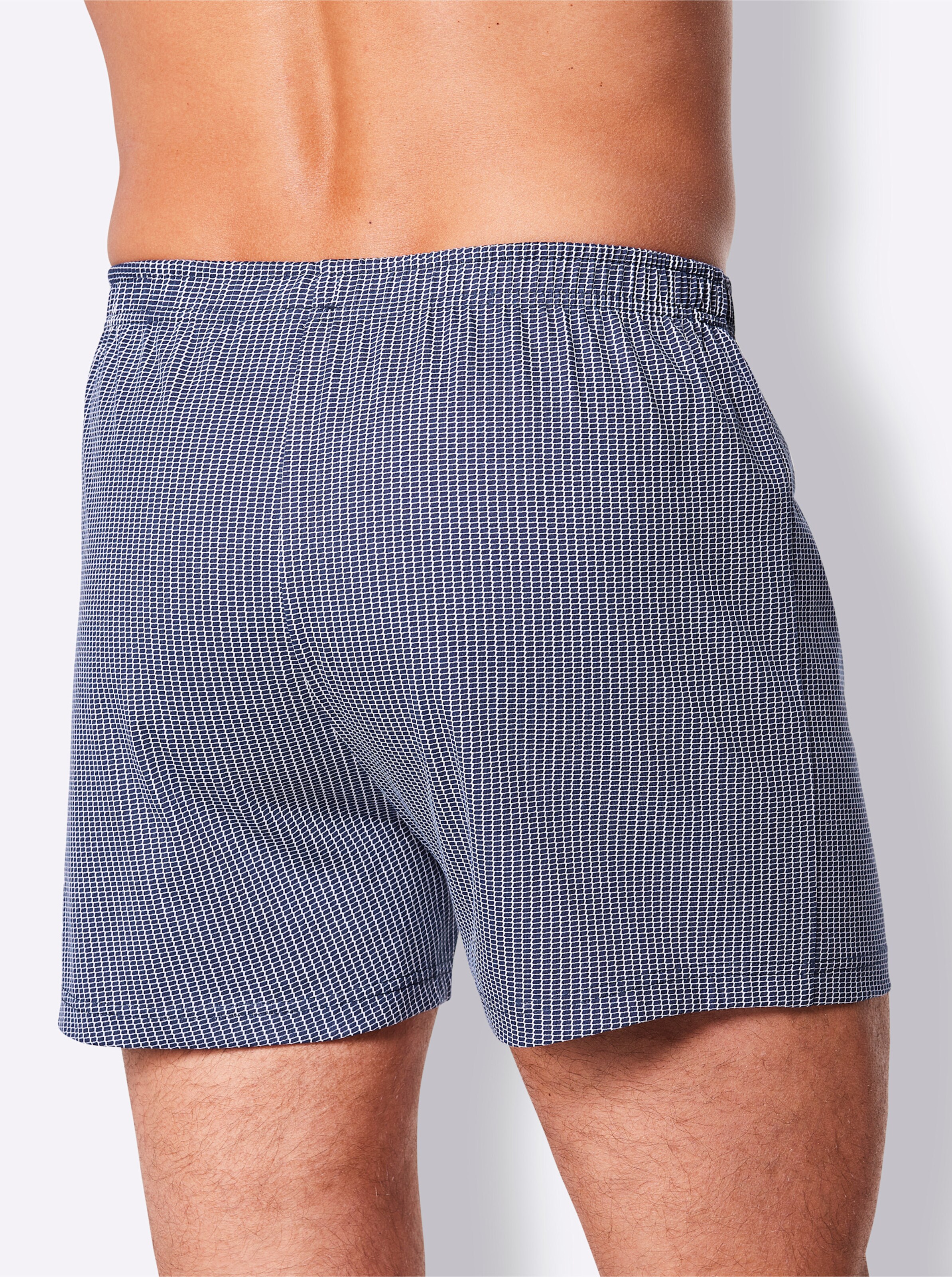 KINGsCLUB Boxershorts in marine-bedruckt