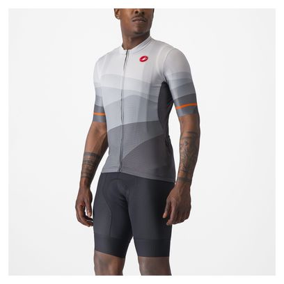 Maillot Manches Courtes Castelli Orizzonte Gris