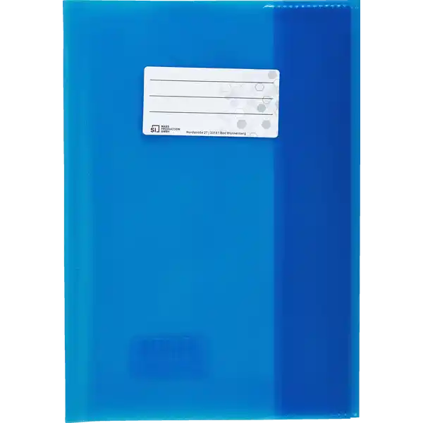 Heftschoner DIN A5 dunkelblau transparent