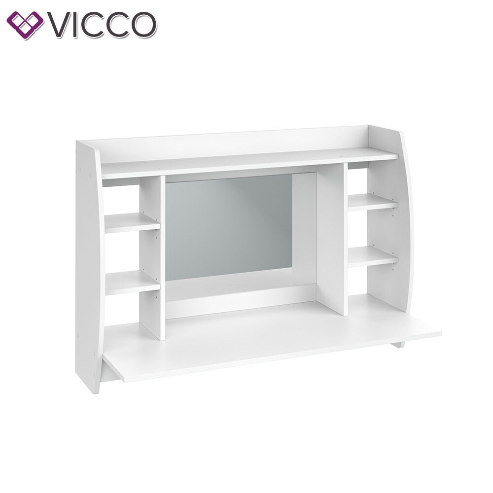 VICCO Wandschminktisch Max Frisiertisch Frisierkommode Schminktisch Weiß