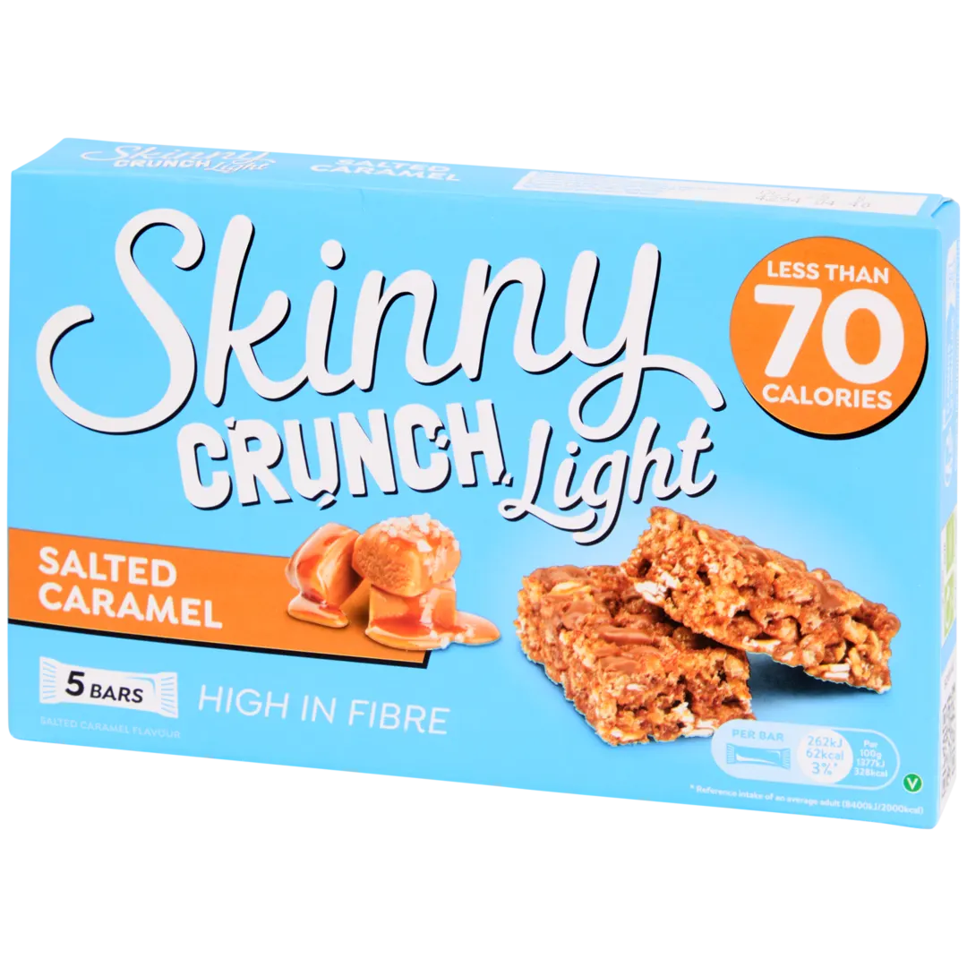 Skinny Bars Light mueslirepen Salted Caramel 5 stuks