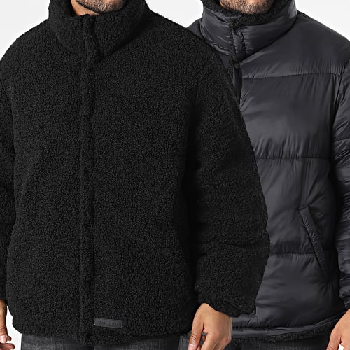 Veste Fourrure Réversible M33472MOW Noir
