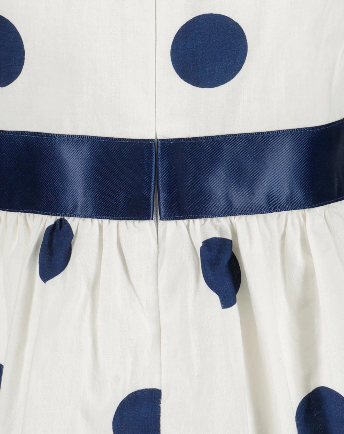 Kleid FESTIVE DOTS in weiß/blau