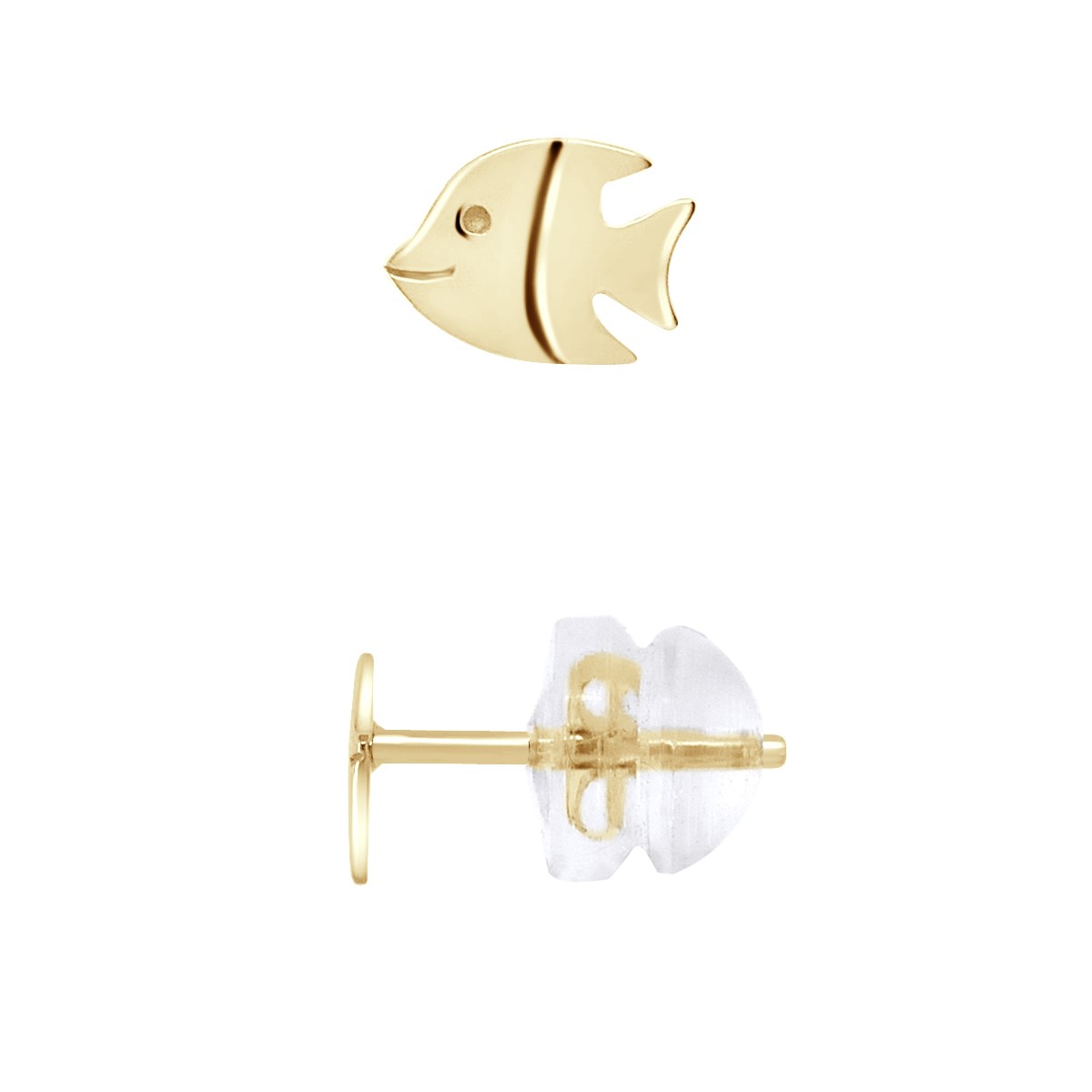Boucles d'Oreilles POISSON - Or Jaune
