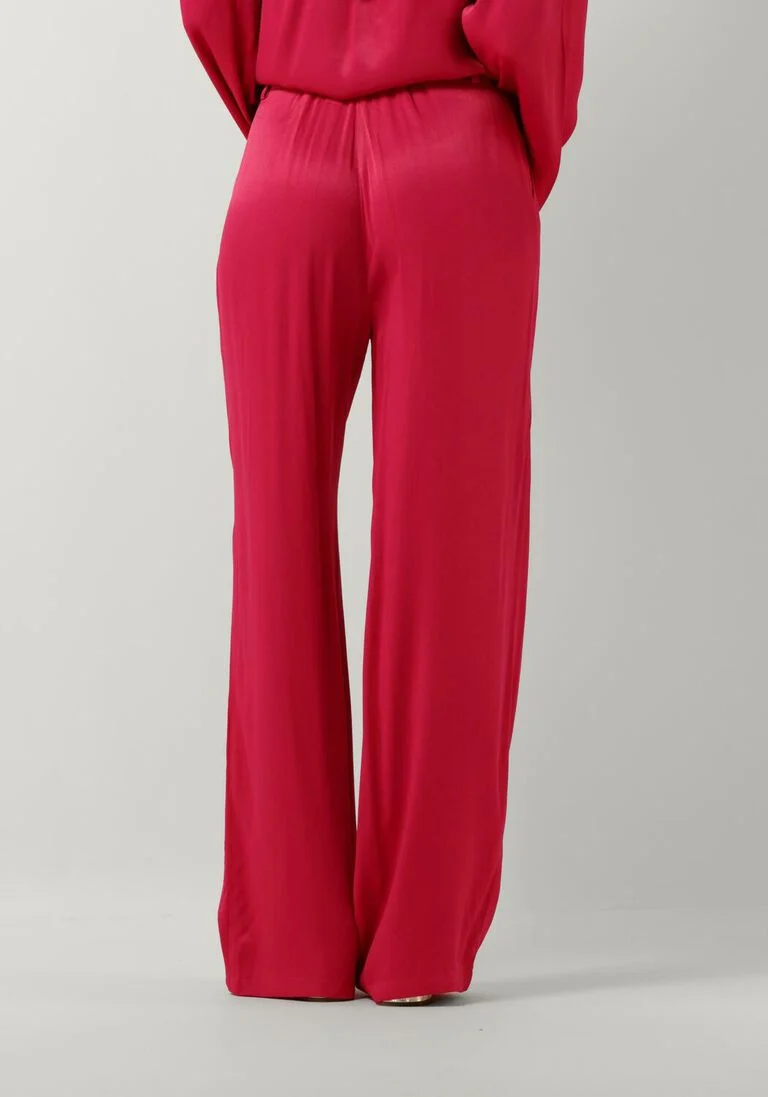 ALIX THE LABEL roze alix the label wijde broek ladies woven satin pants