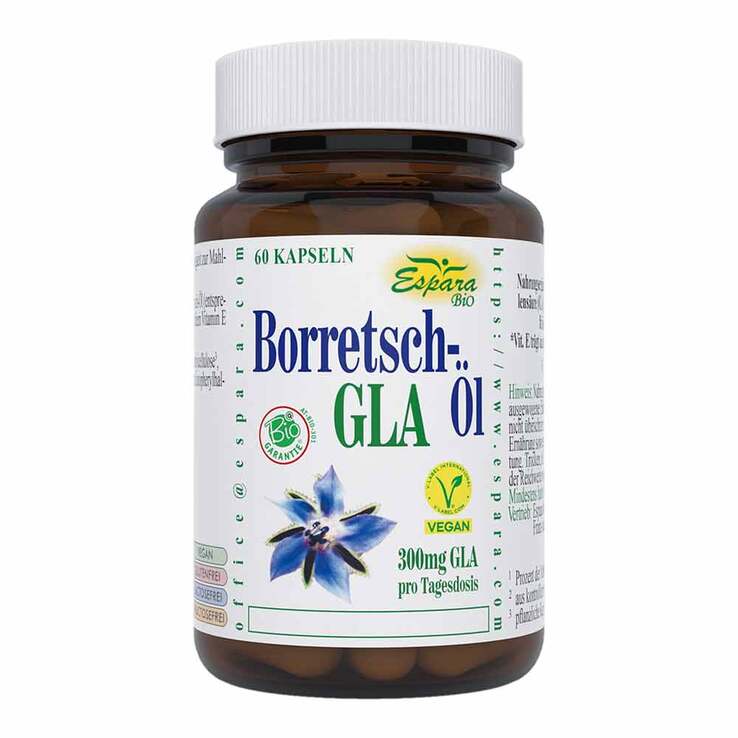 Borretschöl-GLA Bio Kapseln, 60 St