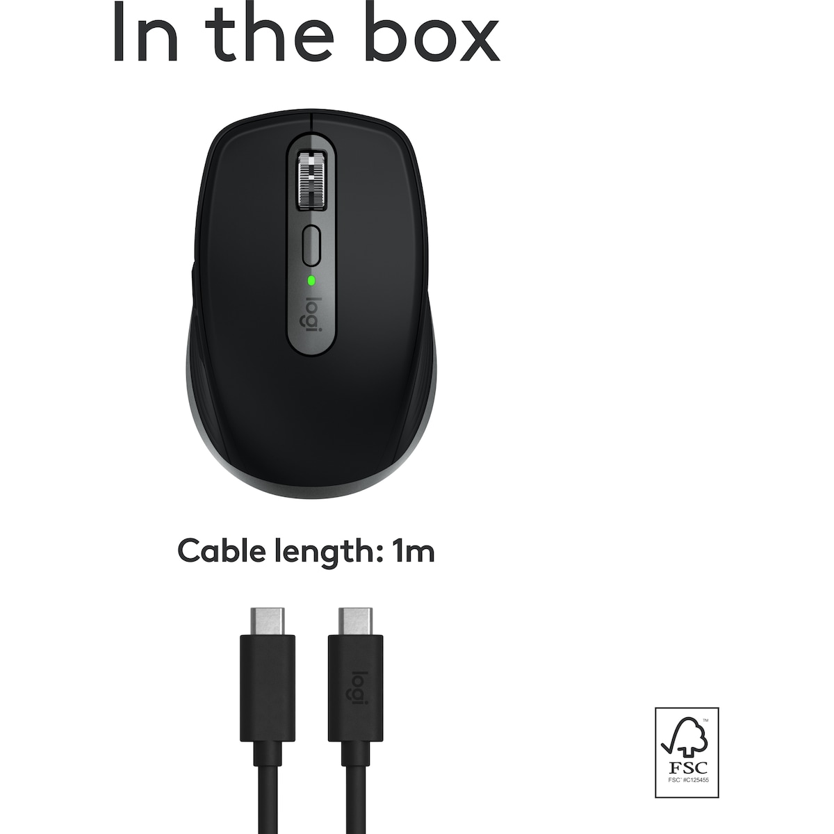 Logitech MX Anywhere 3S for Mac trådløs mus (Space Grey)
