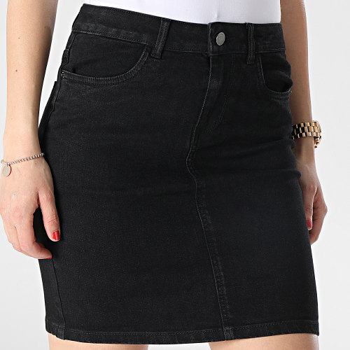 Jupe Jean Skinny Femme Luna Noir