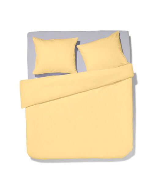 housse de couette en coton doux 200x200/220 jaune clair