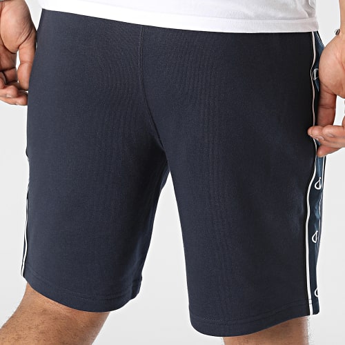 Short Jogging A Bandes 218471 Bleu Marine
