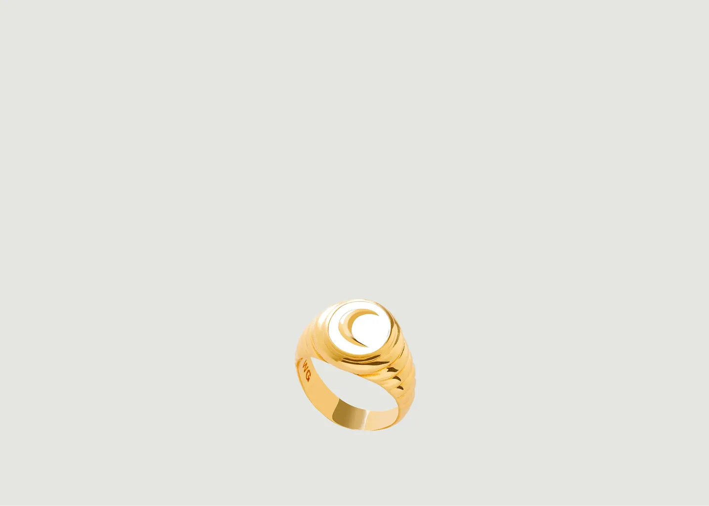 Bague Moonchild Gold White Dust Wilhelmina Garcia