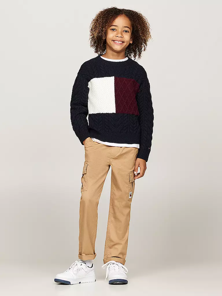 TOMMY HILFIGER Jungen Pullover dunkelblau
