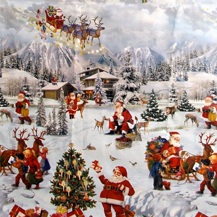 Unique Living kersttafelzeil Decor BRD kerst 140 x 10 cm