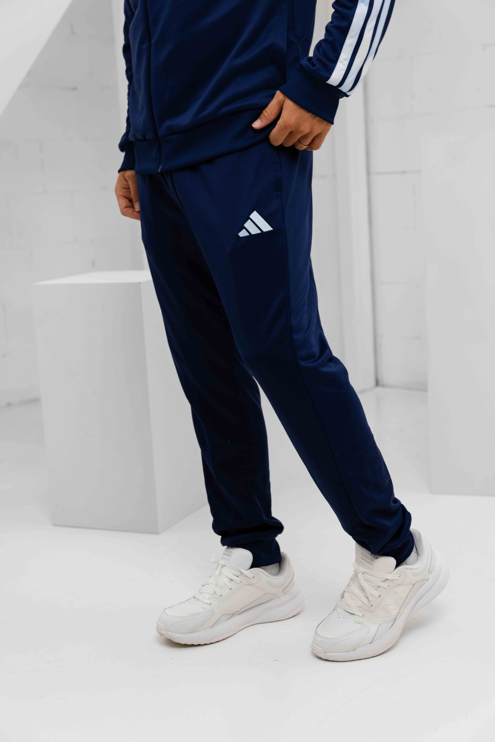 Adidas French Terry Trainingspak Heren Blauw