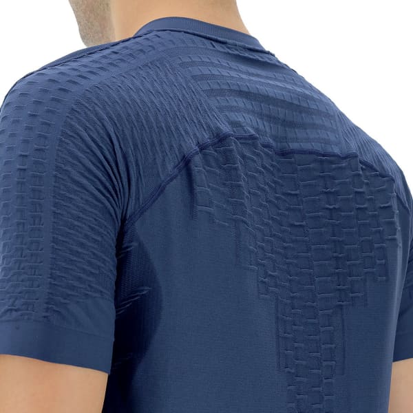 T-shirt running UYN MAN RUN FIT OW SHIRT SH_SL DRESS BLUE