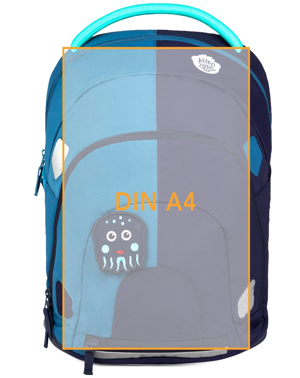 Kinderrucksack DAYDREAMER – OKTOPUS (36x26x13) in blau