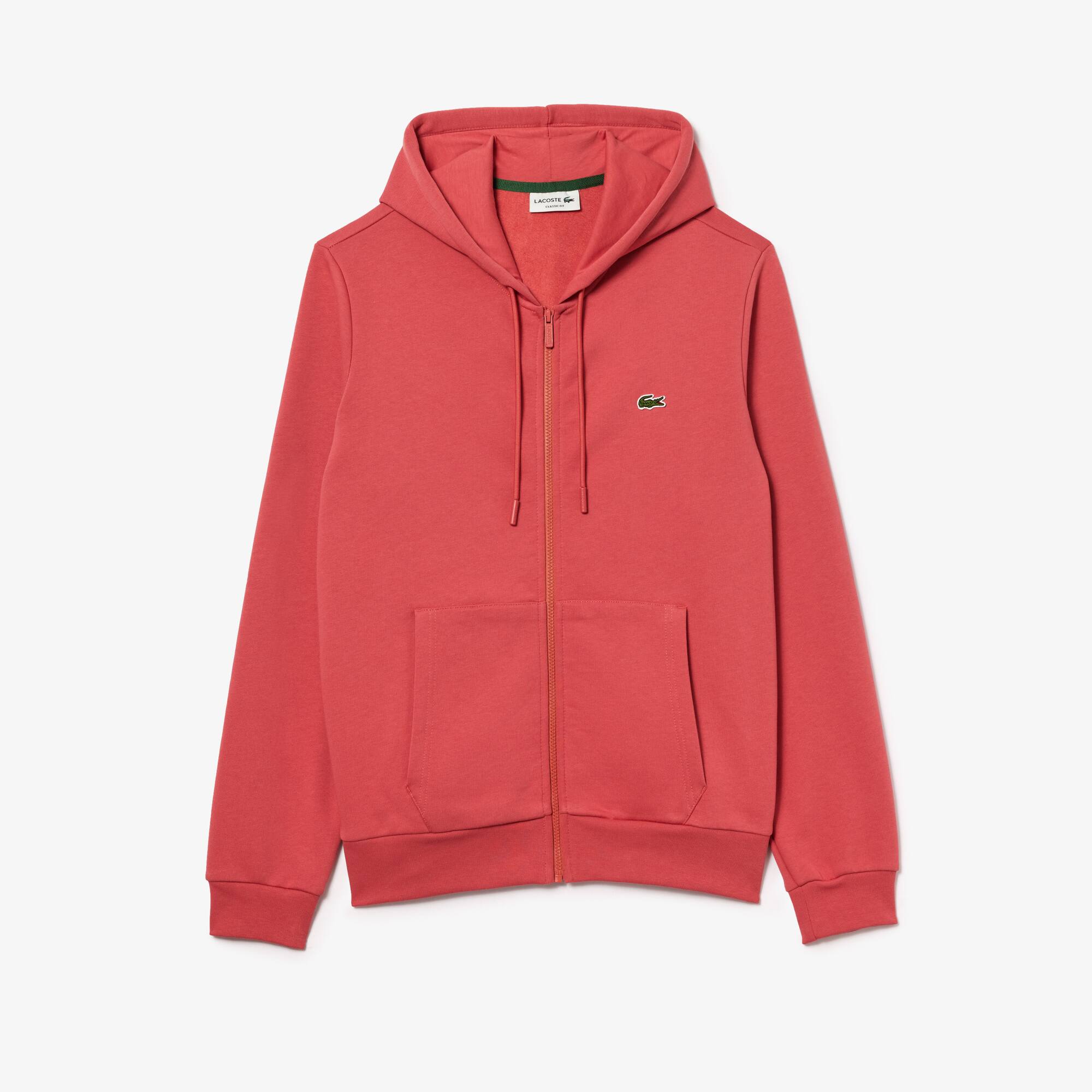 HERREN LACOSTE SWEAT-JACKE MIT KÄNGURUTASCHE AUS FLEECE Sweatshirts - Rot - Lacoste - Herren
