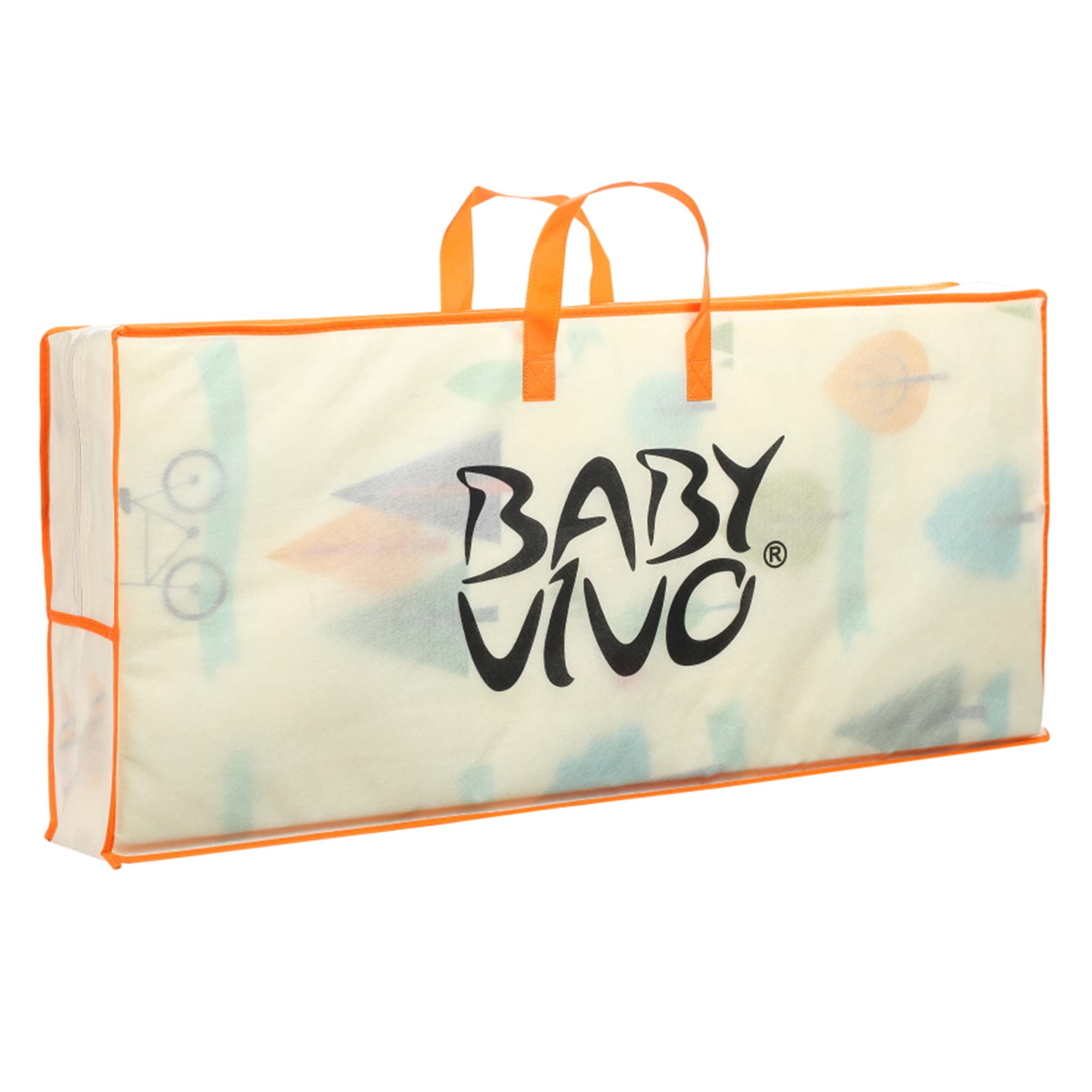 Baby Vivo Spielmatte / Spielteppich für Kinder doppelseitig mit Wald 200 x 180 cm - Bär