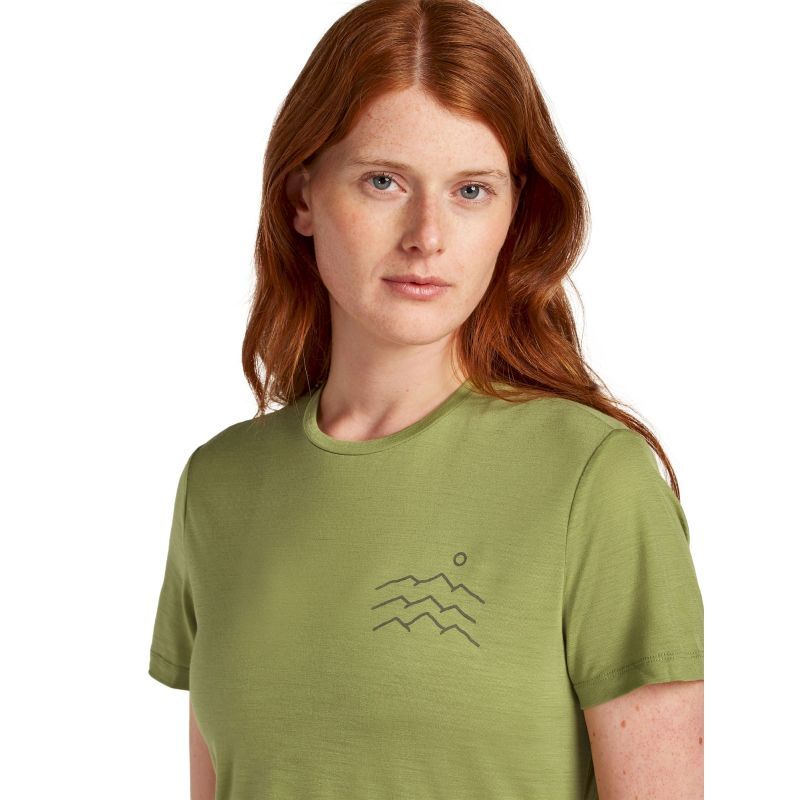 Merino Blend 125 Cool-Lite Sphere SS Tee Across the Peaks - T-shirt en laine mérinos femme