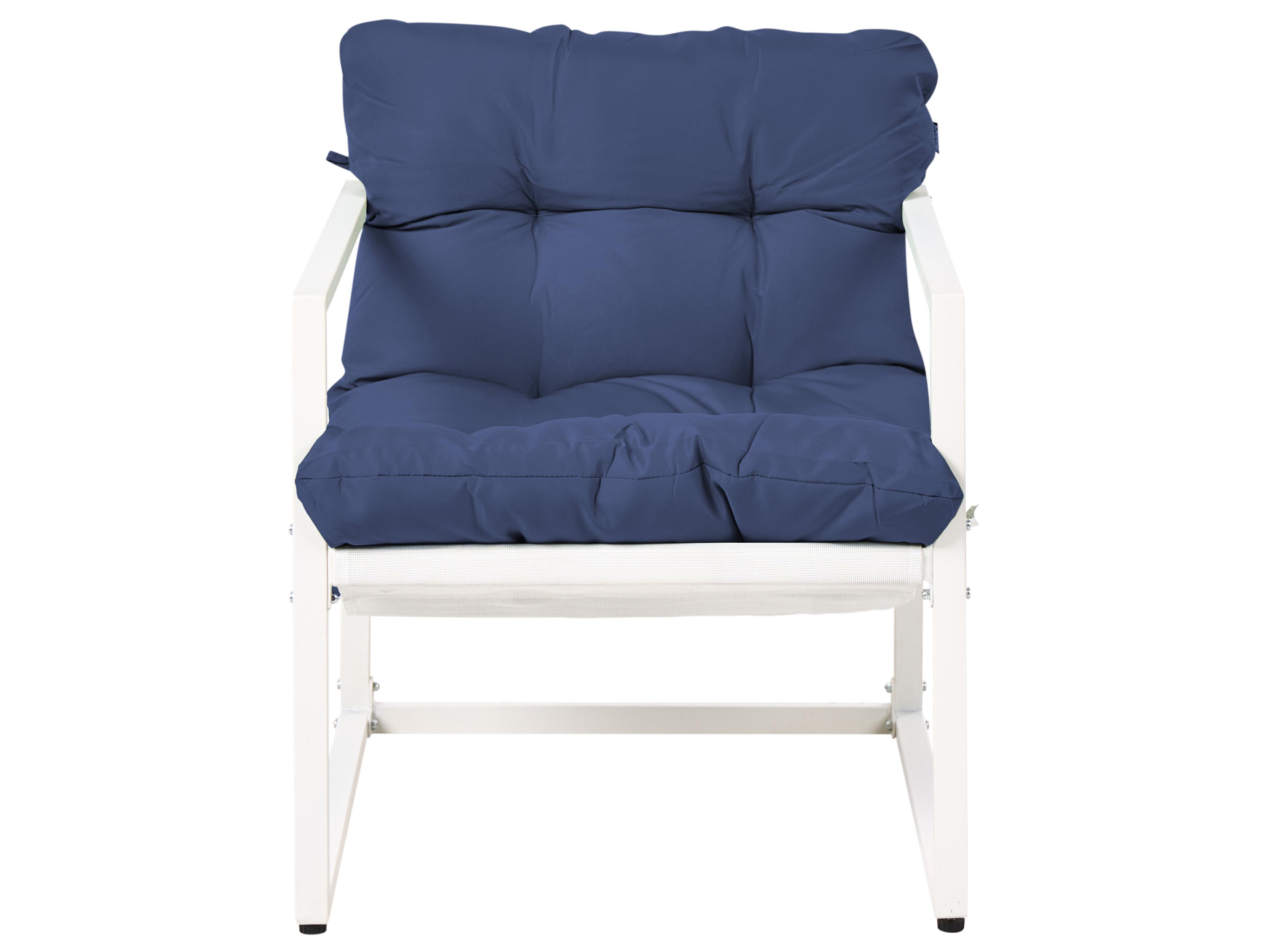 Loungeset met tafel 4-zits GARDA Metaal Blauw