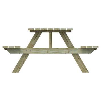 Outdoor Life Products picknicktafel groen hout 77 x 180 cm