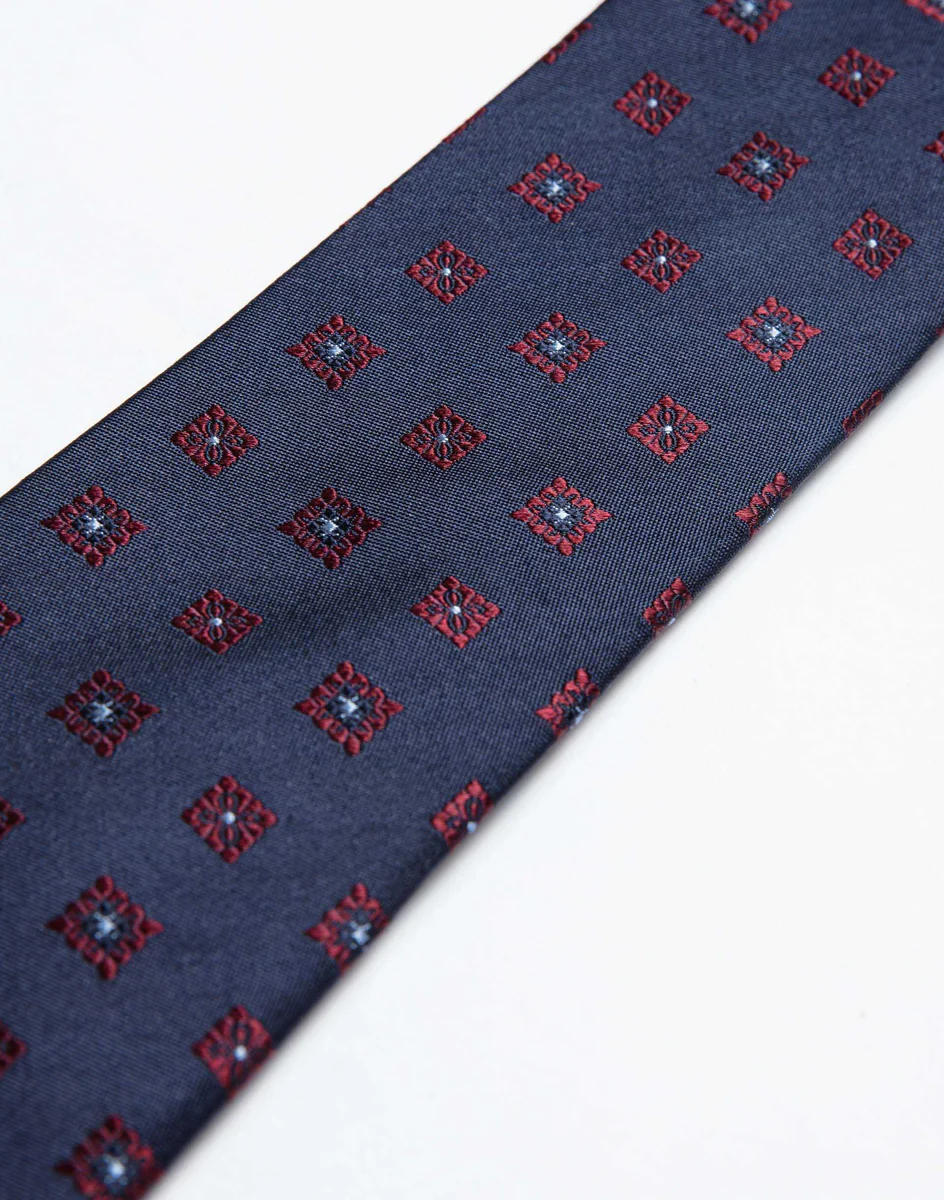 Cravate motif marine