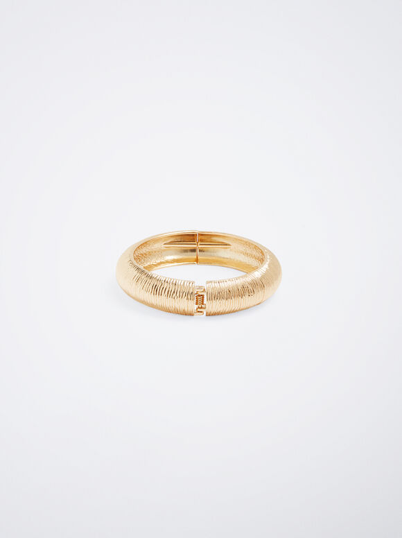 Pulsera Rígida Dorada - Dorado