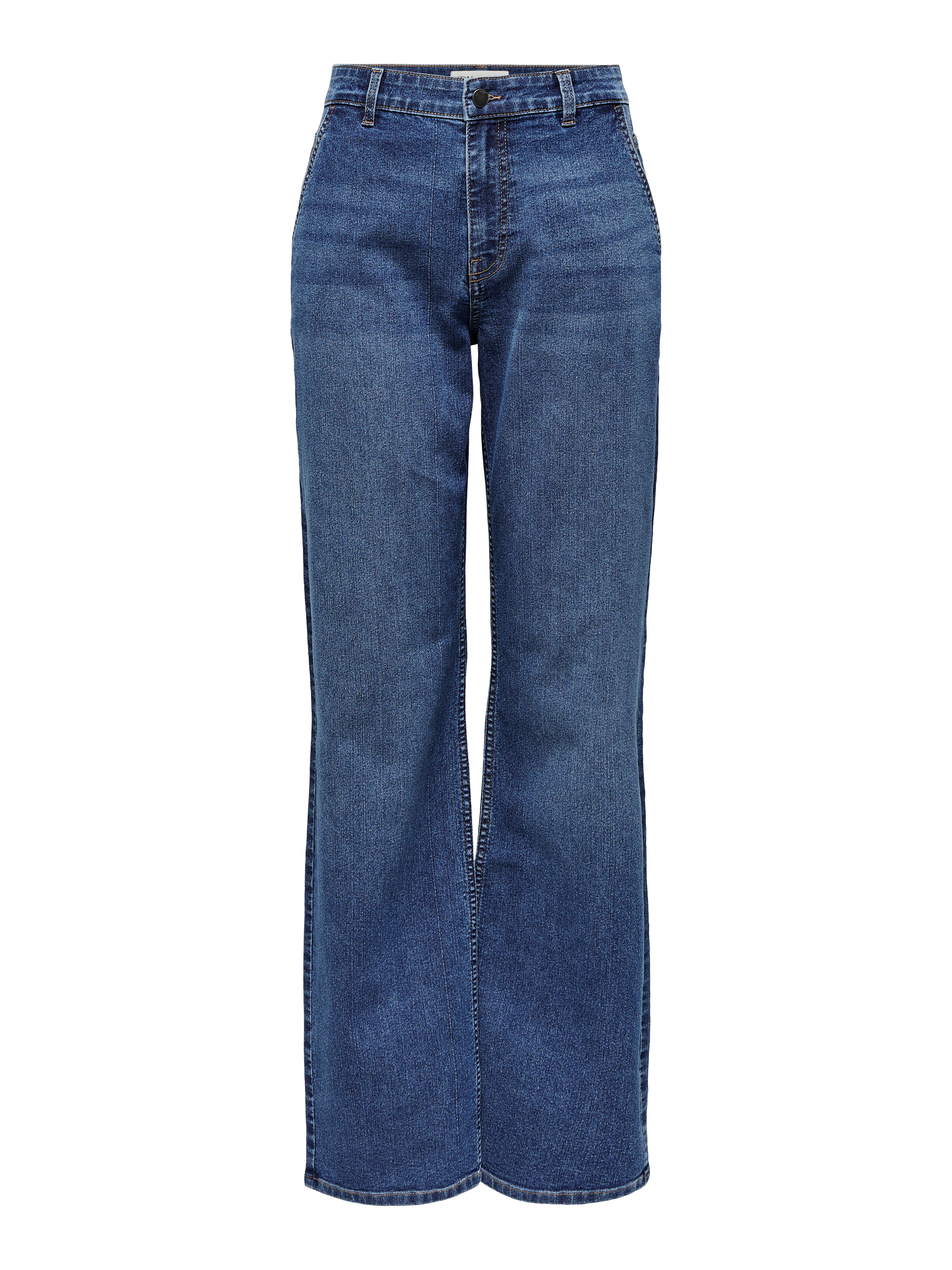 JDYMOON Hohe Taille Skinny Fit Jeans Medium Blue Denim