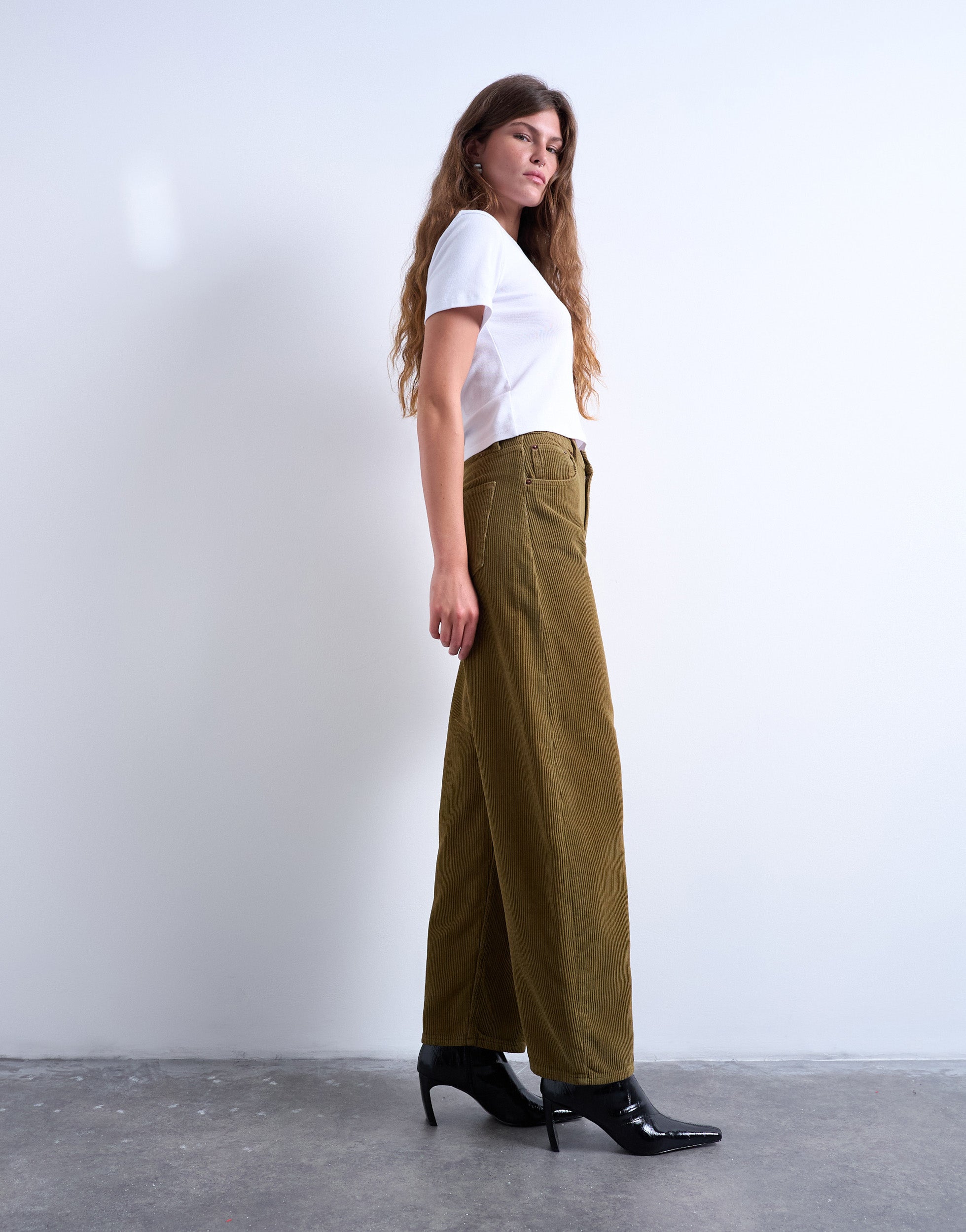 TSBRIANA Super low waist Wide leg fit Jeans