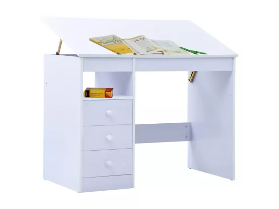 Bureau pour enfants Inclinable Blanc