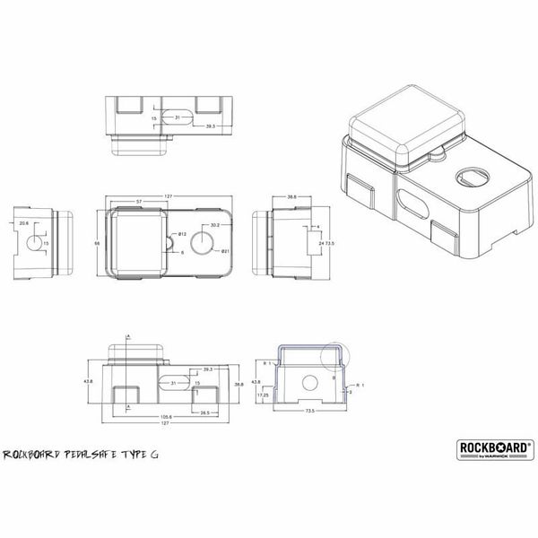 Rockboard Pedalsafe Type G RB-MP