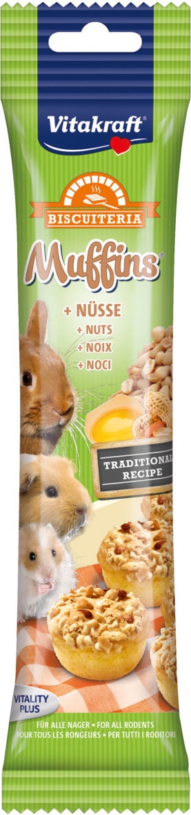 Vitakraft knaagdiersnack Muffins noten 5 stuks
