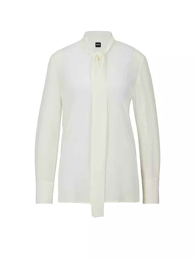 BOSS Seidenbluse BITOA weiss