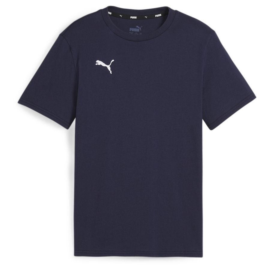 PUMA T-Shirt teamGOAL Casuals - Bleu Marine - Blanc Enfant