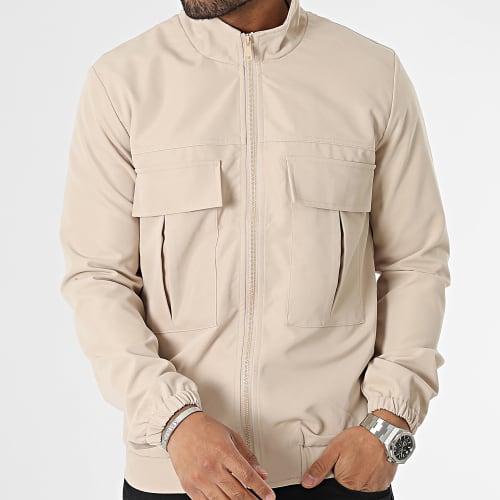 Veste Zippée Beige