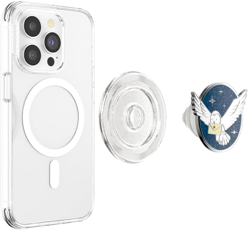 PopGrip Premium Finger Griff Halterung (Austauschbarer Top) für Smartphones / Tablets (113187) - Enamel Hedwig