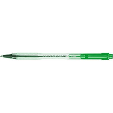 Stylo-bille pilot bp-s matic écriture fine 0.3mm 800m encre classique rétractable corps translucide rechargeable vert