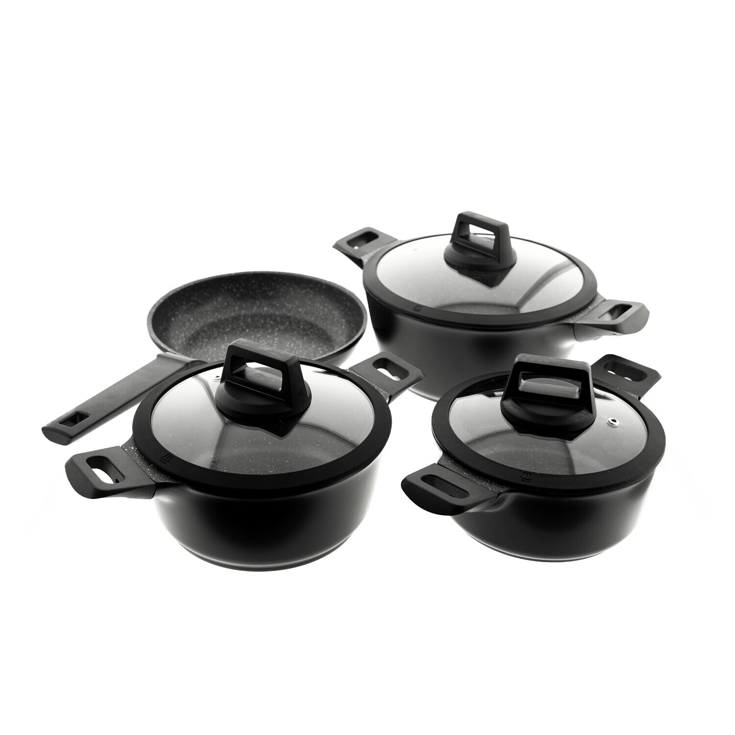 Kochgeschirr Set 7tlg Topfset Koch-/Braten-Topf-Set Induktion
