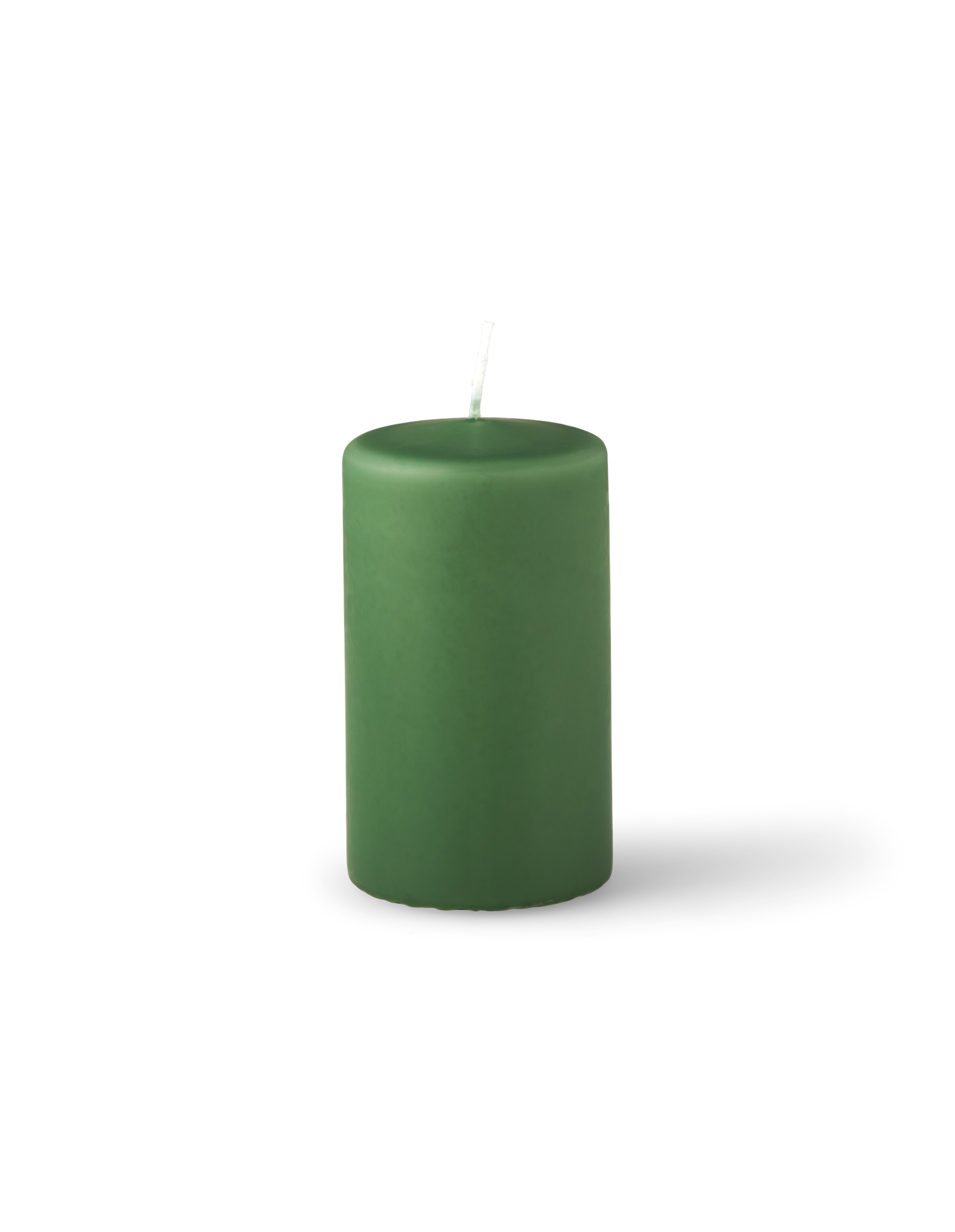 Bloklys 10 cm | Paraffin. 5,7 x 10 cm. | Moss Green