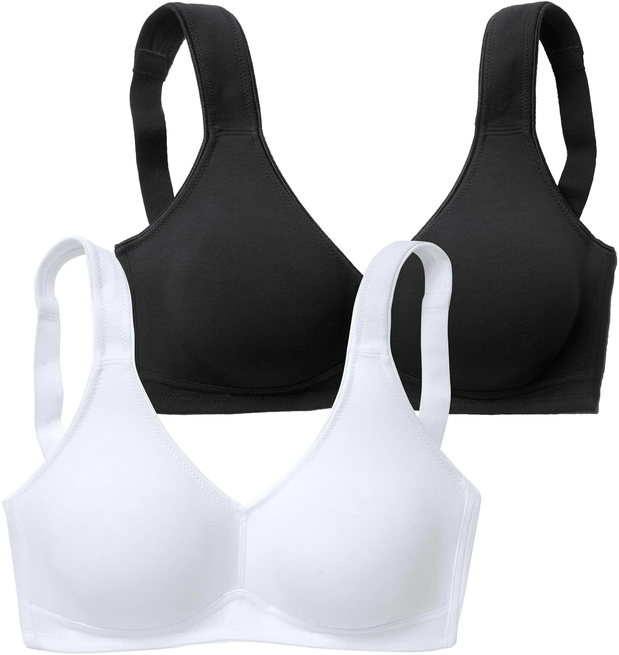 petite fleur Soft-BH in schwarz+weiß