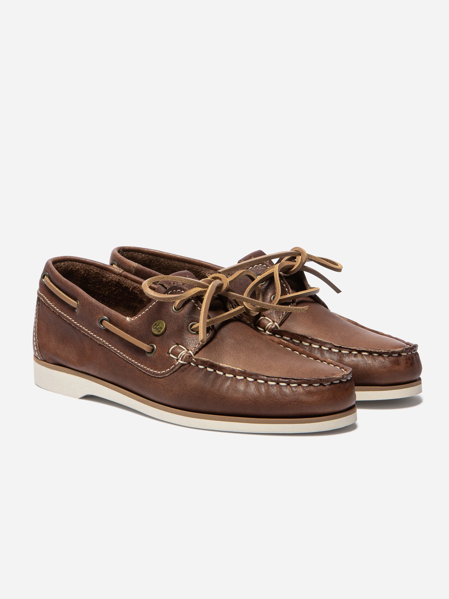 Chaussures Bateau Femme Cuir Marron
