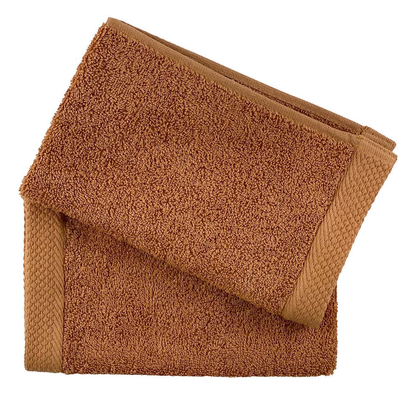 Soft by Perle de Coton 2 Serviettes invité camel - 50x30 cm