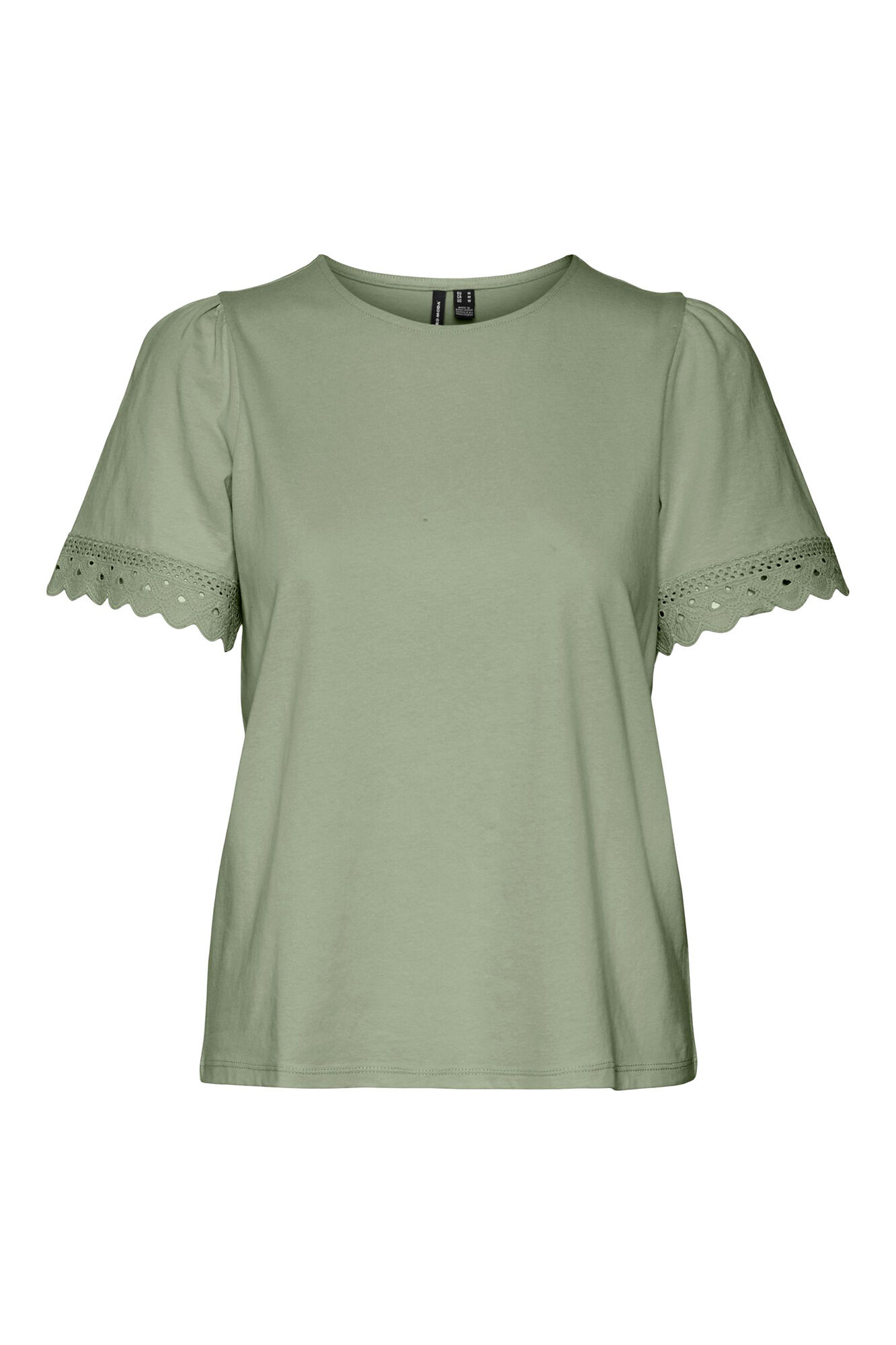 Blusa de algodão de manga curta Curve - Verde