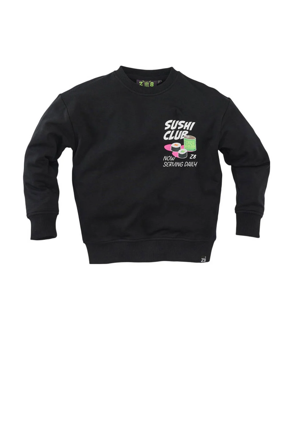 Z8 kids sweater Aero met backprint donkerblauw