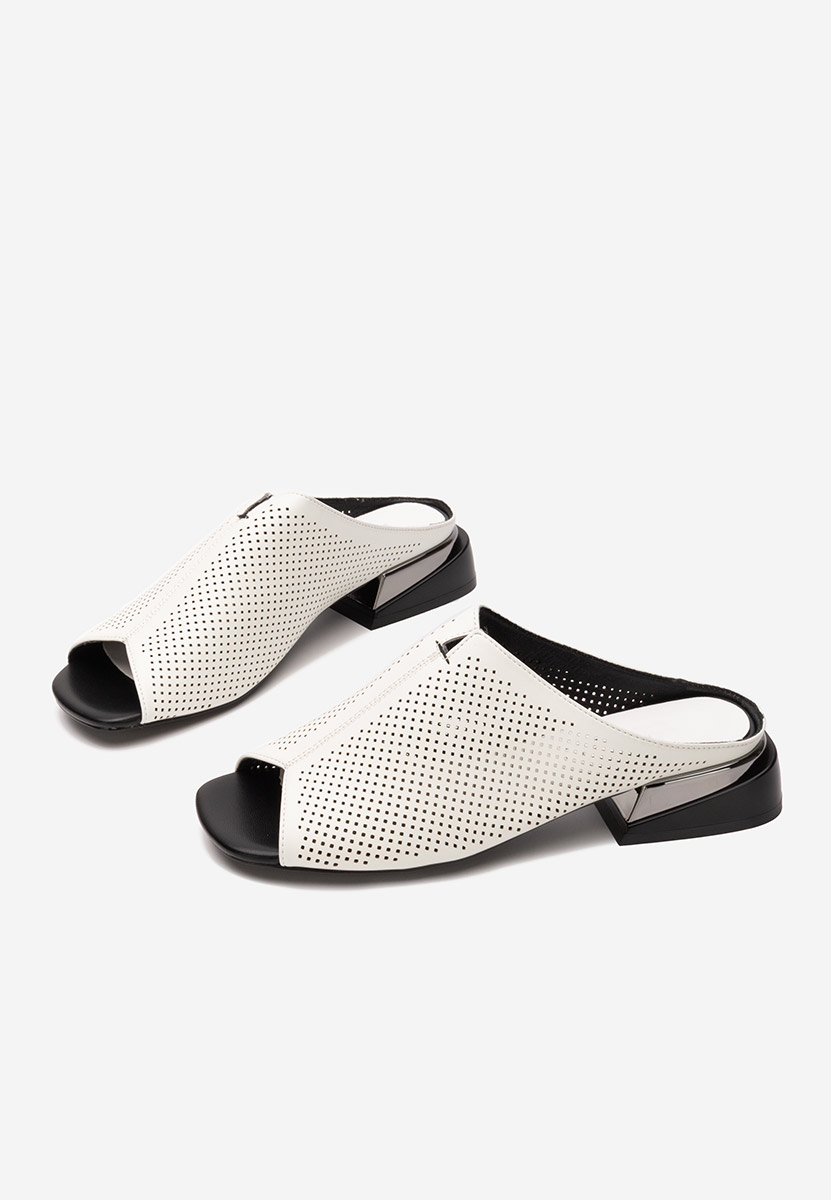 Mules a talon blancs Fredrisa