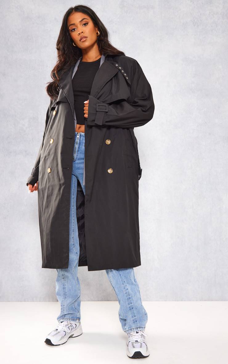 Trench Mi-long Oversize Ceinturé Tall