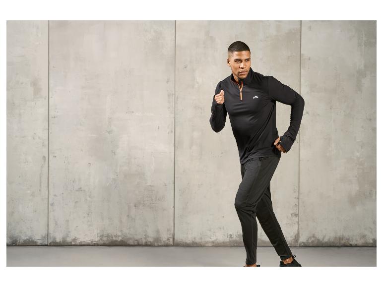 Heren sportshirt met smartwatch opening