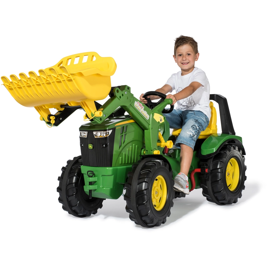 rolly®toys Kindertraktor rollyX - Trac Premium John Deere 8400R - rollyTrac Lader Premium, rollyBrake