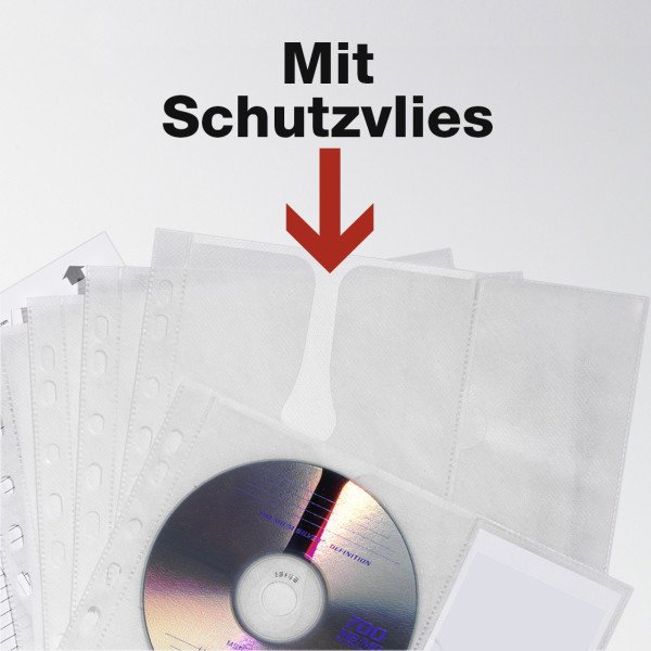 Pochette CD/DVD COVER M, pour 4 CD, PP, A4